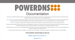 Desktop Screenshot of doc.powerdns.com